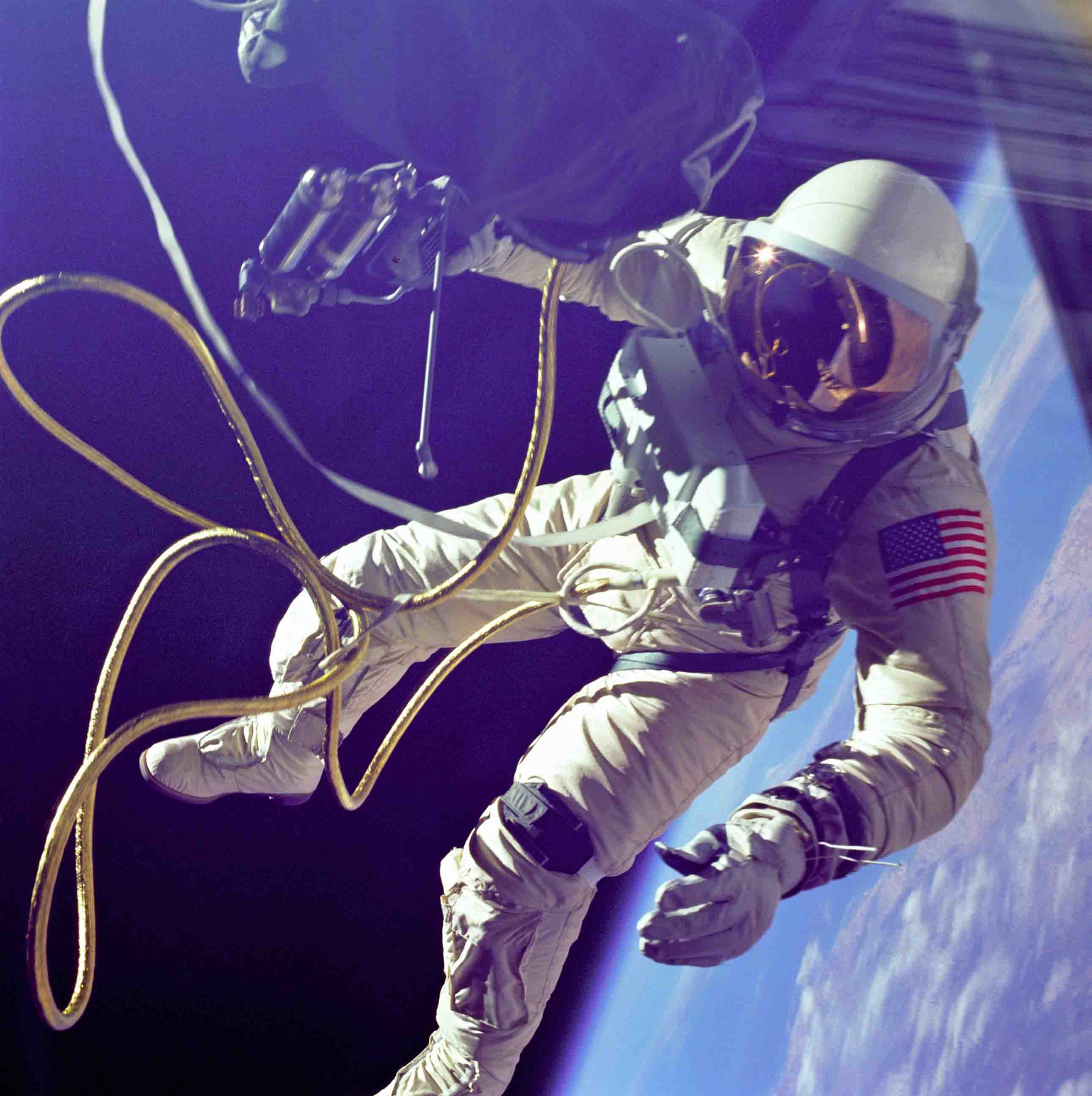 Picture of astronaut in space.