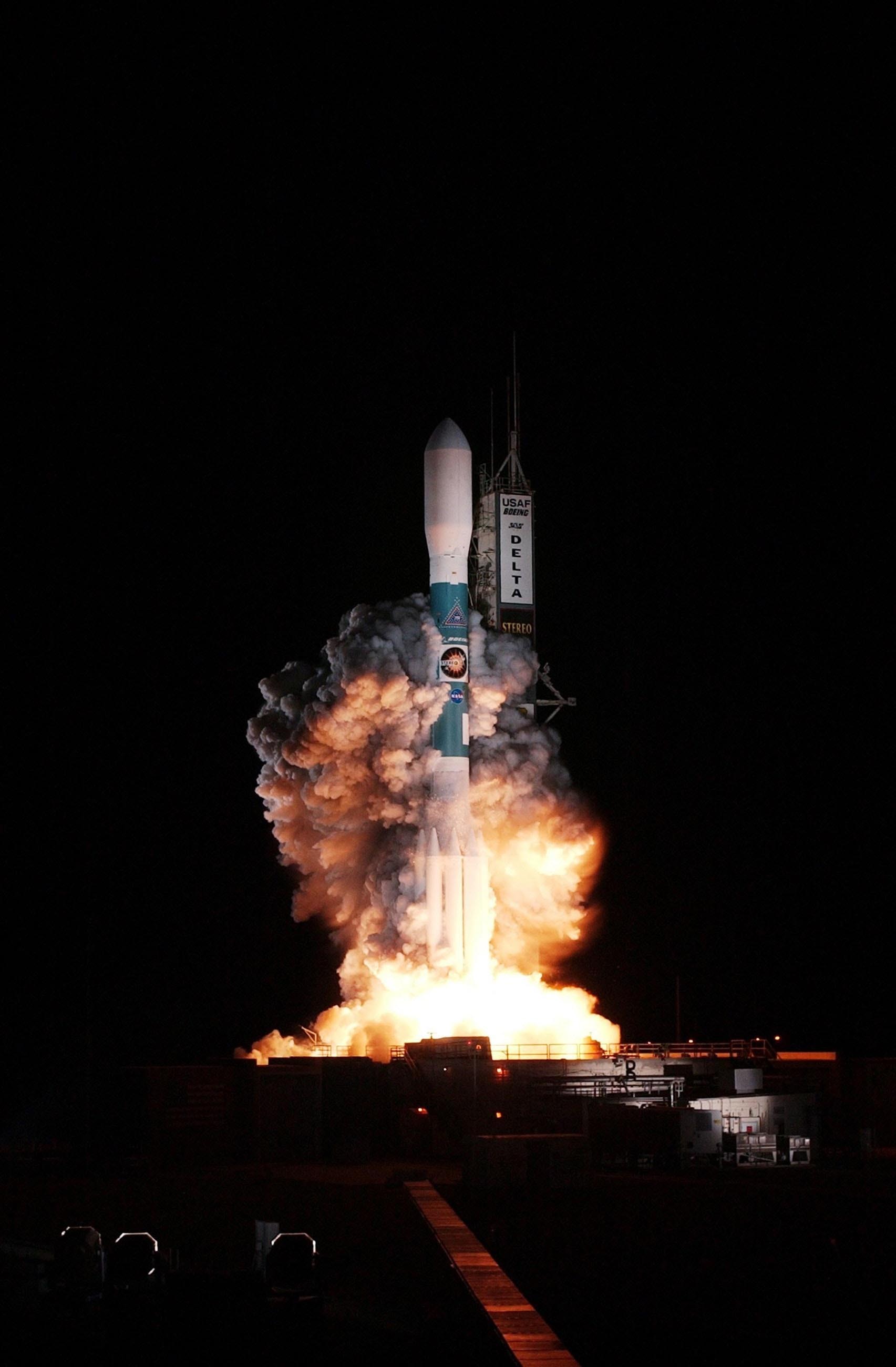 Picture of space shuttle launch.